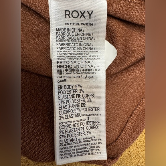 Roxy Good Keepsake XS Mini Dress Brown Cutout Cross Back Coastal Cowgirl Boho Y - Picture 12 of 12